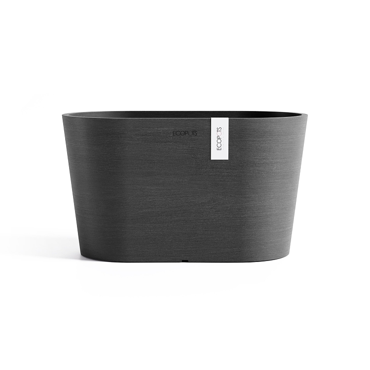 Πλαστική Γλάστρα Ecopots Tokyo Dark Grey