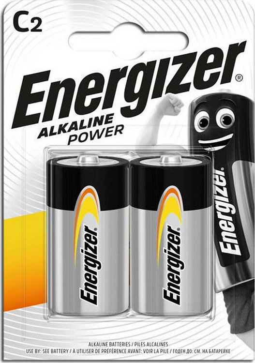 Energizer Alkaline Power C - 2 Τεμάχια Μπαταρίες Αλκαλικές