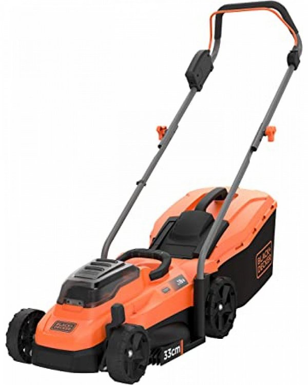 Χλοοκοπτική Μηχανής Mπαταρίας Black & Decker 3318 L2-QW Σετ